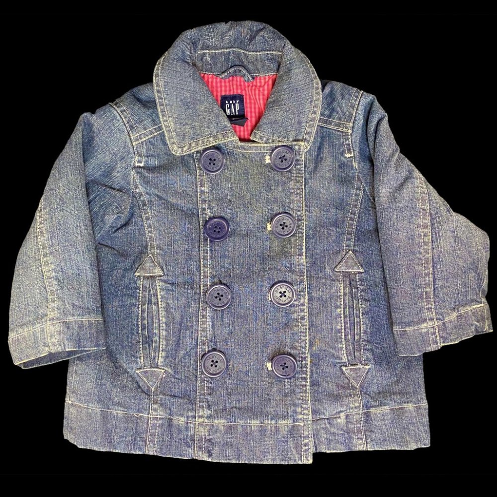 Baby Gap Toddler Girls Blue Denim Jacket 12-18M
